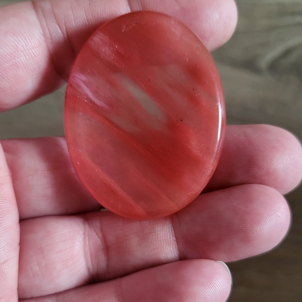 Cherry Quartz Palm Stone